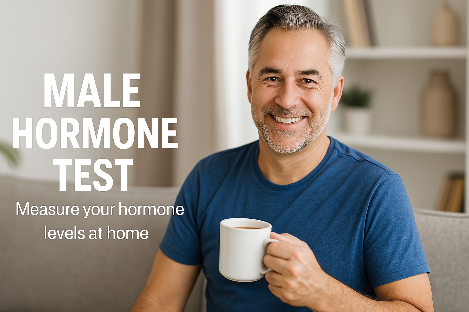 Male Hormone Test Kit – At-Home Saliva Collection Panel for Testosterone, DHEA, and Cortisol