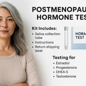 Female Hormone Test Kit – At-Home Saliva Test for Estrogen, Progesterone, and Testosterone