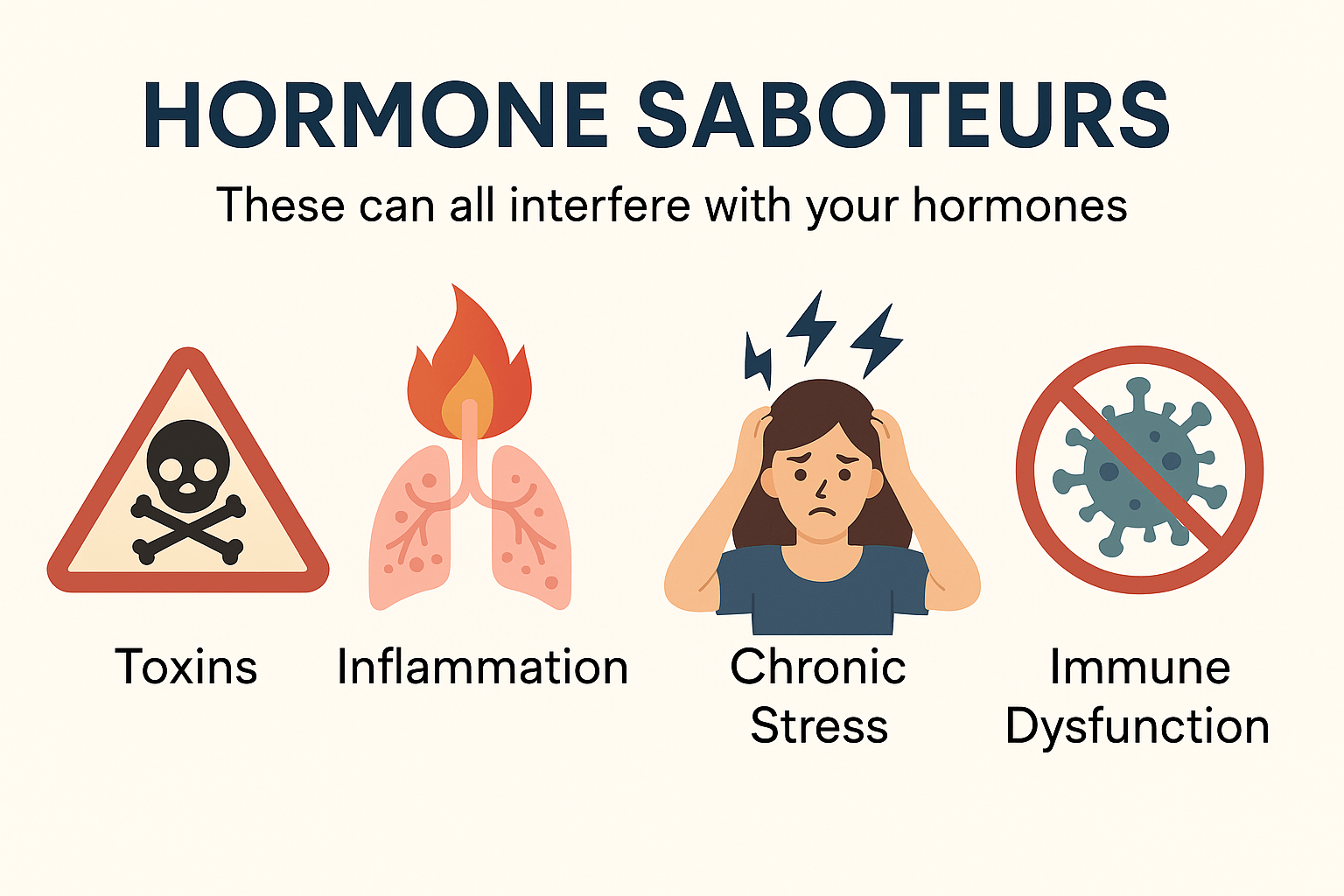 hormone therapy not working toxins inflammation stress immune disruptors